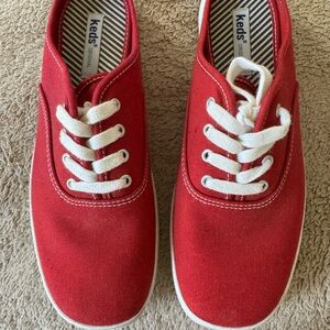 Keds women’s  slide ons Bright Red Sneakers